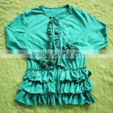 Children Girls Cotton Ruffle Plain Shirt Wholesale Baby Girls Fashion Salable Icing Shirt Boutique thumbnail-6