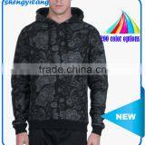 Cotton Oem Allover Full Print Rib Cuff and Hem Loose and Leisure Hoodie Supplier thumbnail-1
