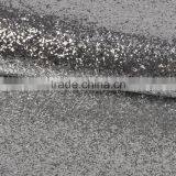 Factory Supply Soft Handfeeling and Shinning Design Silver Glitter Fabric thumbnail-1