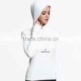 Running Gym Hoodie T- Shirt Women Fitness Tights Shirt thumbnail-1