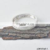 Gold Silver Crystal Stretch Bracelet thumbnail-1