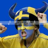 Crazy sweden football carnival viking Hat with Horns for sweden football fan
