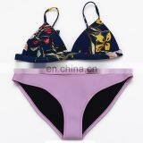 Women Neoprene Printing Swimwear Cover up Sexy Girls Bikini Wholesale thumbnail-3