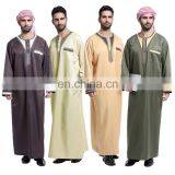 2017 EID Muslim Wear Men Abaya Chothes for Prey Men Maxi Thobe for Islamic thumbnail-1