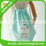 Lovely Portable Light Cotton Canvas Drawstring Bag thumbnail-2