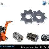 High Quality 8 Star Cutters Blastrac Scarifier Accessories Floor Scarifiers & Scarifying Machines Parts thumbnail-2