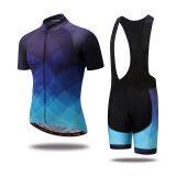 Wholesale Custom Quick Dry Cycling Jersey Wear Men's Sports Short Sleeve Sets thumbnail-5