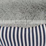 Cushion Washable Luxury Linen Material Round Dog Bed thumbnail-3