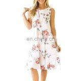 2019 New Design Fashion Clothes Casual Wear Women O Neck Dress Summer Lady Dress thumbnail-5