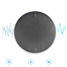 Hotrain FX600UB Grey Portable Omni-directional USB Bluetooth Conference Microphone Speaker With Mics for Conference Meeting Entertainment thumbnail-4