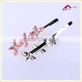 Wholesale Price New Arrival Multi Colors Elegant Hair Grips Metal Crystal Decorated Butterfly Ceramic Beads Hair Clips For Gifts thumbnail-6