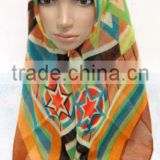 clearance sale Dubai voile 1m*1m muslim scarf square scarf