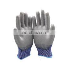 Leve 5 Grey PU Coating HPPE Anti Cut Gloves thumbnail-2