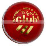 Leather Cricket Cork Ball Branded Center Stitching thumbnail-1