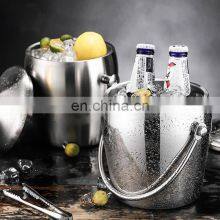 New Design Round Champagne Grey Goose Big Bar Mini Rose Gold Cube Gold Ice Bucket thumbnail-4