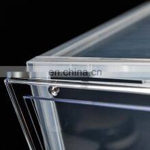 High Quality Household Transparent Custom Logo Stackable Sneaker Drop Front Acrylic Shoes Box Plastic Storage Container thumbnail-5
