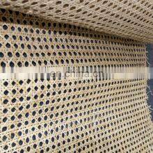 OEM Wholesale Natural Bleached Rattan Mesh Roll Half Inch Hand Woven Knitted Sheet Bamboo Cane Sheet Weaving From Viet Nam thumbnail-5