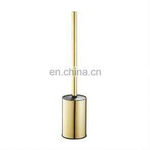 Bathroom Black 304 Stainless Steel Toilet Cleaning Brush With Holders Set Stand 2 Optional Silicone Brush Head thumbnail-4