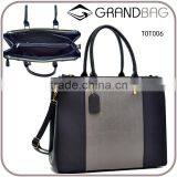 2016 Three Compartments Saffiano Leather Lady Tote Bag and Snake Print Leather Shoulder Bag With Detachable Strap thumbnail-1