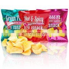 Digital Custom Printing Logo Potato Chips Aluminum Foil Plastic Heat Seal Food Snack Banana Popcorn Corn Tortilla Packaging Bag