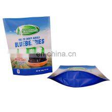 ODM Custom de Envasado UV Printing Food Grade Stand Up Pouch Dried Food Freeze Fruit Natural Blueberry Plastic Packaging Bag