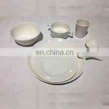 Restaurant Hotel supply unbreakable super ware ceramic like melamine dinner set