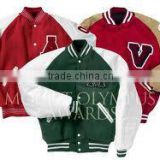 Custom 100% Acrylic Wool Navy White Varsity Baseball Jacket