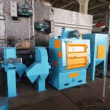 Tumble Belt Shot Blasting Machine to India / Q326 / 200kg / Crawler Type / Rubber Belt thumbnail-3