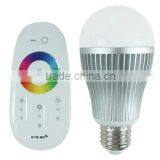 rf,wifi,iphone control RGB dimmable indoor 2.4G e27 LED Bulb 6W