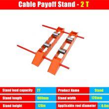 Heavy‑Duty Multifunction Cable Pay‑off Stand With Adjustable Bearings & Rotating Axle | Industrial Cable Reel Dispenser for Fiber Optic & Power Lines thumbnail-1