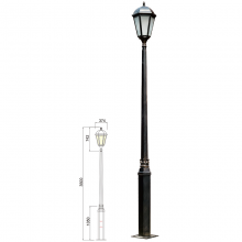 Landscape Lamp WD-T281 | LED Module | CFL E27 | Tempered Glass Diffuser | Rectangle Design | IP55 thumbnail-1