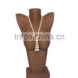 Luxury Suede Necklace Display Bust ,suede Necklace Display Stand ,necklace Display Statues for Jewelry Shop Decoration and Show thumbnail-5