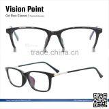 Square Full-rim Tr90 and Acetate With Metal Temple Material China for German Fancy Eyewear Frame thumbnail-1