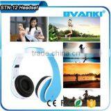 New Products 2016 STN-12 HIFI Noise Isolating Headband Headphones Wireless Bluetooth Headset With fm and tf Card Supplier's Choice thumbnail-6