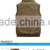 2015 New Design Rip-stop Casual Unisex Men's Cotton Vest thumbnail-4