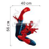 3d Cartoon Spiderman Wall Stickers for Kids Rooms Children Room Wall Decals Home Decor Wallpaper Mural Gift Christmas Decoration thumbnail-4