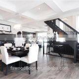 HDF 12mm Hand Scraped Cheap Light Color Laminate Wood Flooring thumbnail-3