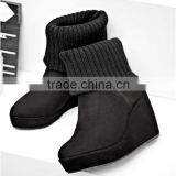 Snow Woman Wedge Hidden Heel Winter Snow Boots 12cm Wedge Heel Shoes thumbnail-2