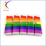 Fashion colored ribbon paper rechargeable lighter 2016