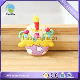 birthday cake candle Soft pvc plastic promotional refrigerator magnet