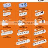 6-way/2 Pin Extension Socket/EU Standard/Ground thumbnail-2