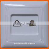 Power Supply ABS European Wall Electrical Phone Switch(F6007)