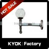 KYOK Golden Color Crystal Design Cutain Wall Hooks ,iron Metal Curtain Hooks,home Decoratitive Curtain Hooks thumbnail-1
