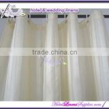 wholesale ivory hotel stripe bath curtain in 2cm stripes(180*180cm), including plastic hooks