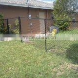 Standard Plastic Coated Chain Link Wire Mesh Fence (factory in Guangzhou)