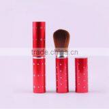 Red Synthetic Hair Retractable Powder Brush Accessories thumbnail-1
