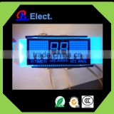 negative segment character running machine lcd display,practical STN,blue backlight, fitness equipment