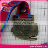 Zinc Alloy Bronze Plating Heart Shaped Medals With Ribbon thumbnail-3