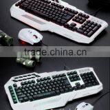 S1000 Gaming Water-proof Programmable 10 Shortcut Key/7 Color Backlit Keyboard And 2500DPI Mouse Combo