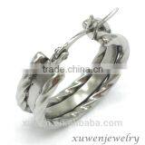 OEM Custom Stainless Steel Round Earrings